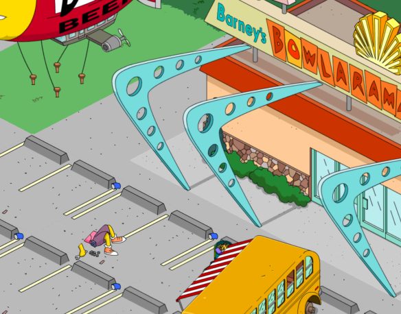 Simpsons Tapped Out - Otto Bus Mechanic Glitch -DrewDabble